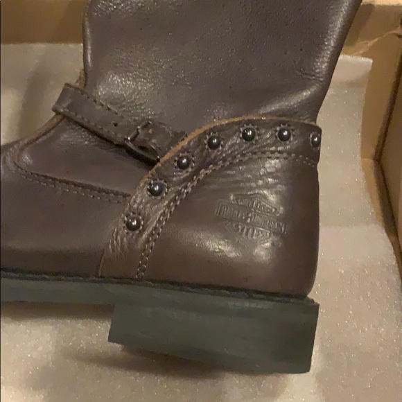 Harley Davidson Size 8 Brown leather boot - Picture 7 of 12